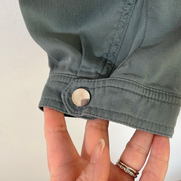 Reiss Marlow Pleat Front Tapered Trousers Joggers Green Size 6 Casual Minimalist - Picture 3 of 8